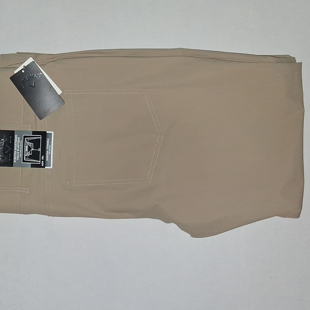 Callaway 5-Pocket Golf Pants Size-40x30 Tan NWT
